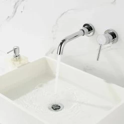 Concealed Basin Faucet Rea Lungo Long Chrome + Box -Comfort Bathroom Store 87085054 4