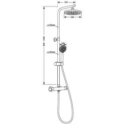 Complete Overhead Shower System PERFECT NEO Chrome CORNAT 11 Complete Overhead Shower System PERFECT NEO Chrome CORNAT -Comfort Bathroom Store 87151204 5