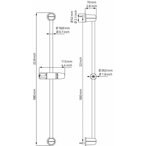 Massaging Showerhead Set With 8 Settings Curaçao Chrome 91120 RIDDER 5 Massaging Showerhead Set With 8 Settings Curaçao Chrome 91120 RIDDER - Image 3