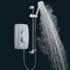 Mira Jump Electric Shower 8.5kW Modern Stylish White & Chrome