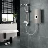 Triton Aspirante Electric Shower 8.5kW Gun Metal Modern 5 Spray -Comfort Bathroom Store 8755421 1