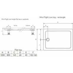 Mira Flight Shower Enclosure Tray Low Profile Rectangular Stone & Waste 1200x800 11 Mira Flight Shower Enclosure Tray Low Profile Rectangular Stone & Waste 1200x800 -Comfort Bathroom Store 8755454 5