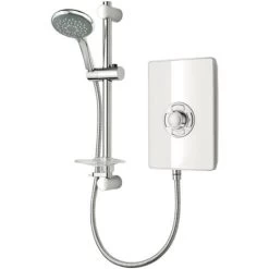 Triton Aspirante Electric Shower 8.5kW Modern White Gloss 5 Spray -Comfort Bathroom Store 8755463 4