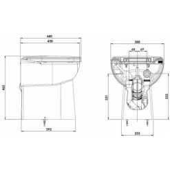 Saniflo Sanicompact Back To Wall Toilet Built-in Macerator Pump 11 Saniflo Sanicompact Back To Wall Toilet Built-in Macerator Pump -Comfort Bathroom Store 8755474 5