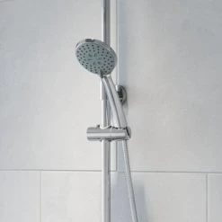 Bathroom Shower Mixer Thermostatic Set Twin Head Chrome Round Set -Comfort Bathroom Store 8755477 3