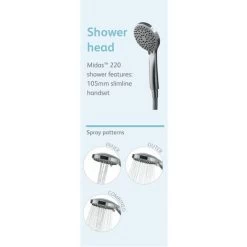 Aqualisa Midas 220 Exposed Mixer Shower - MD220S -Comfort Bathroom Store 8755896 4