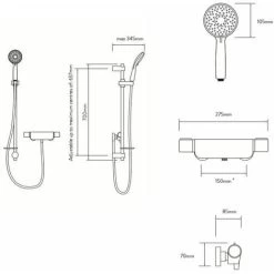 Aqualisa Midas 220 Exposed Mixer Shower - MD220S -Comfort Bathroom Store 8755896 5