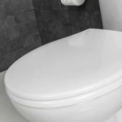 Croydex Flexi-Fix Constance Thermoset Plastic Toilet Seat White -Comfort Bathroom Store 8755940 3