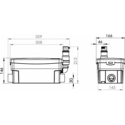 Saniflo Sanishower+ Macerator Pump - 6043 10 Saniflo Sanishower+ Macerator Pump - 6043 -Comfort Bathroom Store 8756012 4