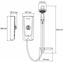 Mira Advance Thermostatic Electric Shower 8.7kW - 1.1785.001 -Comfort Bathroom Store 8756081 4