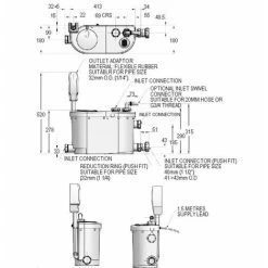 Stuart Turner Wasteflo LS5 Lifting Station - 46577 8 Stuart Turner Wasteflo LS5 Lifting Station - 46577 -Comfort Bathroom Store 8756192 3