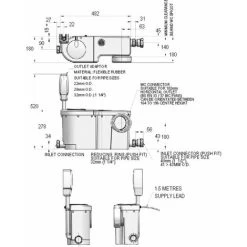 Stuart Turner Wasteflo WC3 Macerator - 46576 -Comfort Bathroom Store 8756249 4