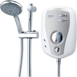 Triton T100xr Electric Shower 10.5kW White & Chrome -Comfort Bathroom Store 8756524 3