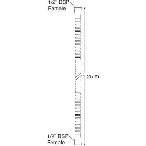Mira Logic Shower Hose Chrome 5 Mira Logic Shower Hose Chrome - Image 3