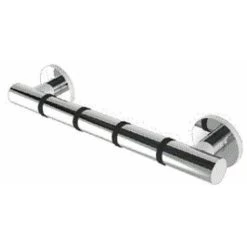 Croydex Chrome Straight Bathroom Grab Bar 300mm AP530541