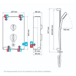 Mira Sport Multi-Fit Electric Shower 9.8kW White & Chrome -Comfort Bathroom Store 8756783 3