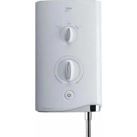 Mira Sport Thermostatic Electric Shower 9.8kW White & Chrome 5 Mira Sport Thermostatic Electric Shower 9.8kW White & Chrome - Image 3