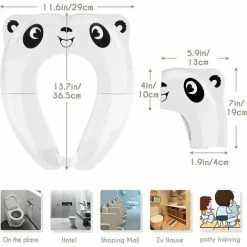 Baby Toilet Pressure Reducer WC Toilet Training Seat Baby Child Non-slip Round And Oval Toilet -Comfort Bathroom Store 87599076 3