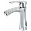 Chromed Brass Washbasin Mixer Tap Cold Water Faucet Removable Aerator Bathroom Taps Ceramic Cartridge For Washbasin WC Or, Basement