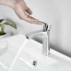 Chromed Brass Washbasin Mixer Tap Cold Water Faucet Removable Aerator Bathroom Taps Ceramic Cartridge For Washbasin WC Or, Basement -Comfort Bathroom Store 87600046 5