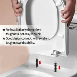 Pieces Universal Toilet Seat Fixing Screws, Toilet Seat Fixing Screws Toilet Seat Hinge Screws Toilet Seat Fixing Screws Toilet Seat Screws, For Toilet Seat, KoleZy -Comfort Bathroom Store 87600247 5