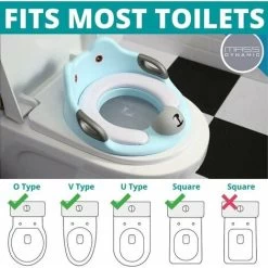Toilet Seat For Toddlers - Potty Training Seat For Kids - Non-Slip Toilet Trainer With Splash Guard - Unisex Toilet Assistant Ring With -Comfort Bathroom Store 87623273 3