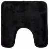 Contour Toilet Mat In Polyester 48x48 Cm - Black - 1 Contour Toilet Mat In Polyester 48x48 Cm - Black - -Comfort Bathroom Store 87635971 1
