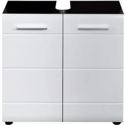 Sink Vanity Unit Line White And Smokey Silver Trendteam -Comfort Bathroom Store 87874066 4