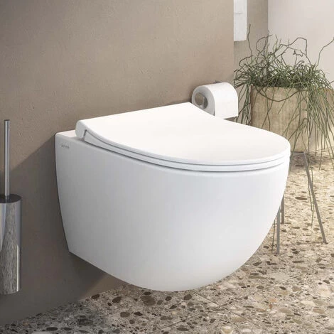 Vitra Sento SmoothFlush Rimless Toilet With Softclose Seat, White (7848-003-6147) 4 Vitra Sento SmoothFlush Rimless Toilet With Softclose Seat, White (7848-003-6147) - Image 2