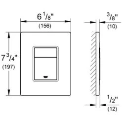 Grohe Skate Cosmopolitan Flush Plate, Brushed Cool Sunrise (38732GN0) -Comfort Bathroom Store 88102481 3