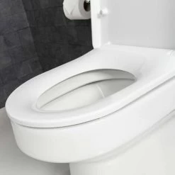 Croydex Flexi-Fix Eyre Toilet Seat D-Shaped White Quick Release -Comfort Bathroom Store 8818944 3