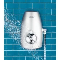 Aqualisa Aquastream Thermostatic Power Shower Satin Chrome 11 Aqualisa Aquastream Thermostatic Power Shower Satin Chrome -Comfort Bathroom Store 8828627 5
