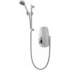 Aqualisa Aquastream Thermostatic Power Shower White & Chrome -Comfort Bathroom Store 8828628 1