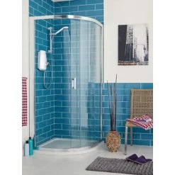 Aqualisa Aquastream Thermostatic Power Shower White & Chrome -Comfort Bathroom Store 8828628 3