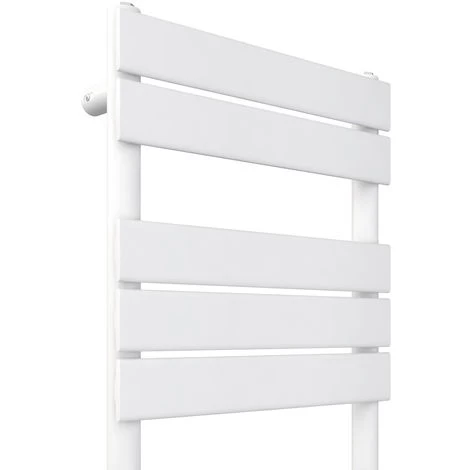 WarmeHaus Juva Flat Panel Dual Fuel Electric Thermostatic Heated Towel Rail Radiator 800x450mm White With 300W LCD White Electric Element 7 WarmeHaus Juva Flat Panel Dual Fuel Electric Thermostatic Heated Towel Rail Radiator 800x450mm White With 300W LCD White Electric Element - Image 5