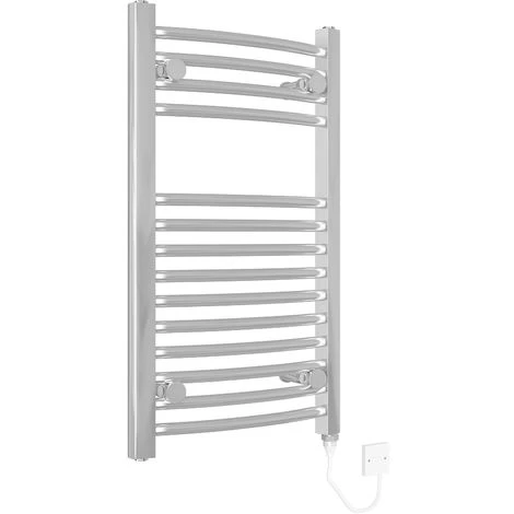 WarmeHaus Vienna Curved Electric Heated Towel Rail 150W - 700x400mm - Chrome 4 WarmeHaus Vienna Curved Electric Heated Towel Rail 150W - 700x400mm - Chrome - Image 2