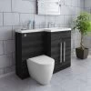 Calm Grey Right Hand Combination Vanity Unit Set With Cordoba Toilet -Comfort Bathroom Store 8828974 1