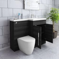 Calm Grey Right Hand Combination Vanity Unit Set With Cordoba Toilet 9 Calm Grey Right Hand Combination Vanity Unit Set With Cordoba Toilet -Comfort Bathroom Store 8828974 3