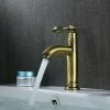 European Antique Copper Basin Faucet Retro Basin Faucet Green Bronze Faucet Single Cold Water Faucet -Comfort Bathroom Store 88294662 1