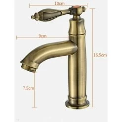 European Antique Copper Basin Faucet Retro Basin Faucet Green Bronze Faucet Single Cold Water Faucet 9 European Antique Copper Basin Faucet Retro Basin Faucet Green Bronze Faucet Single Cold Water Faucet -Comfort Bathroom Store 88294662 4