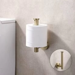 Toilet Paper Holder SUS304 Stainless Steel Brushed Gold Toilet Paper Holder, Modern Round Toilet Roll Holder, Wall Mount, 5 Inch Bathroom Toilet Roll Dispenser TP Holder For Kitchen Bathroom 9 Toilet Paper Holder SUS304 Stainless Steel Brushed Gold Toilet Paper Holder, Modern Round Toilet Roll Holder, Wall Mount, 5 Inch Bathroom Toilet Roll Dispenser TP Holder For Kitchen Bathroom -Comfort Bathroom Store 88294939 3