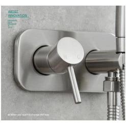 Toilet Spray Kit，Toilet Bidet Spray,Bidet Shower Sprayer Kit Brass Mixer Tap Wall Mounted Hand Shower Silver -Comfort Bathroom Store 88295794 3