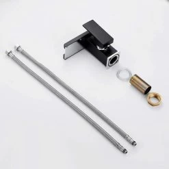 Waterfall LED Bathroom Mixer, Black Gold Low 9 Waterfall LED Bathroom Mixer, Black Gold Low -Comfort Bathroom Store 88792290 4