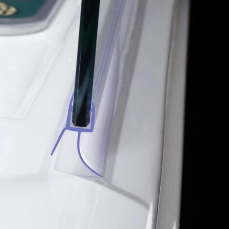 SKY Bath Shower Screen Door Seal Strip For 5-6mm Glass Thickness 12mm Seals Gap (Type 2) 4 SKY Bath Shower Screen Door Seal Strip For 5-6mm Glass Thickness 12mm Seals Gap (Type 2) - Image 2