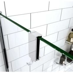 Acezanble Silver Chrome Bathroom Glass Screen Hook Towel Holder Bathrobe Coat Hanger Standard