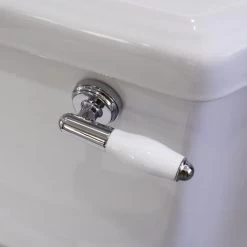 Bathroom White Close Coupled Toilet Soft Close Seat Modern Ceramic WC -Comfort Bathroom Store 88938181 5