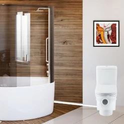 Sanitary Macerator Pump 600W WC With Repair Panel And Security Alarm For Toilet, Sink, And Bathtub -Comfort Bathroom Store 8899037 5