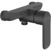 Bathroom Shower Wall Mounted Mixer Single Lever Tap Black Powder Coated Brass -Comfort Bathroom Store 8900329 1