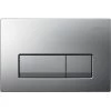 Geberit Delta 50 Flush Plate For Dual Flush, Matt Chrome (115.119.46.1)