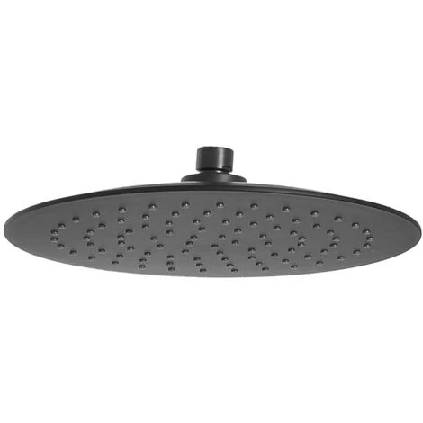 Round Rainfall Black ABS Movable Head Replacement Part For Shower Column 3 Round Rainfall Black ABS Movable Head Replacement Part For Shower Column